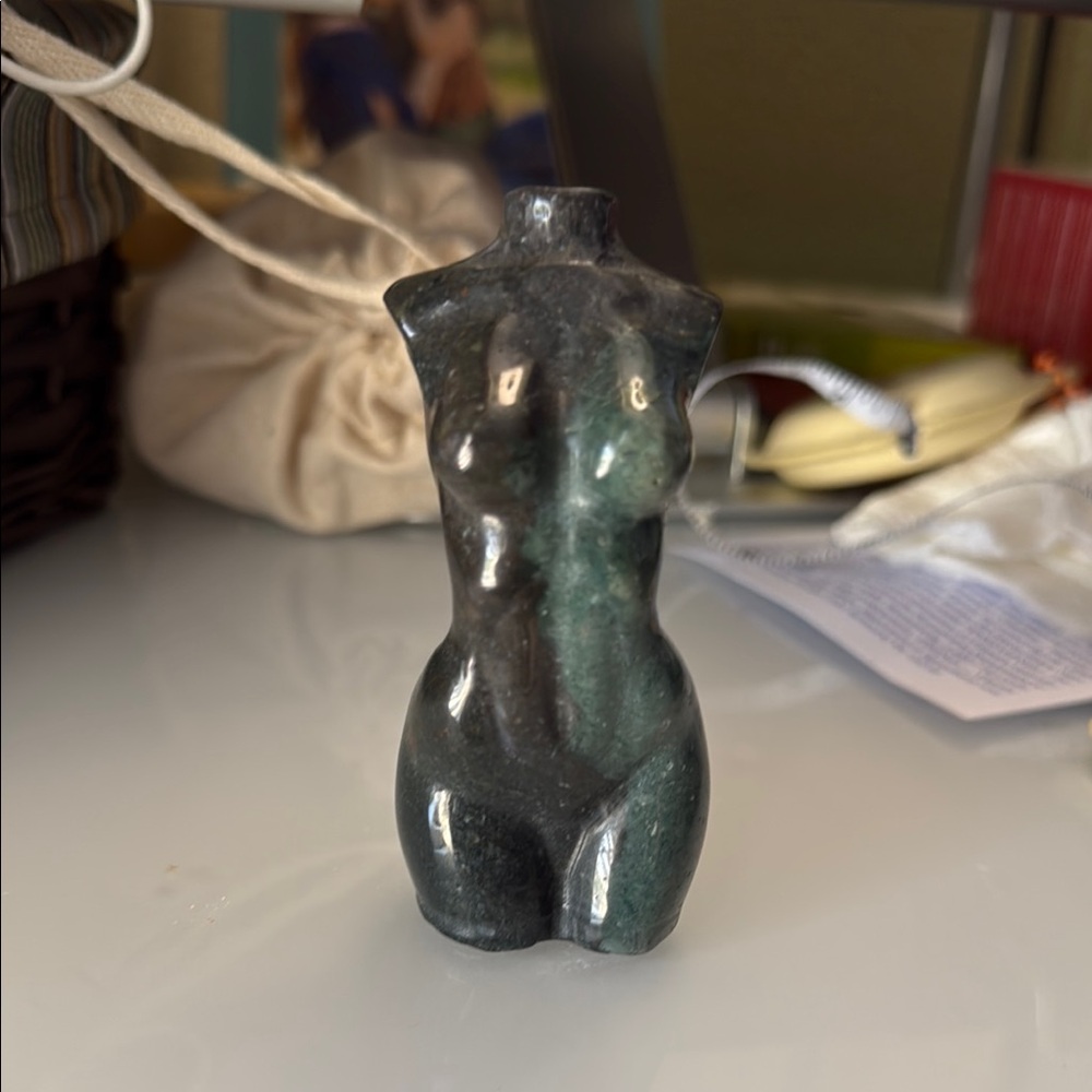 Elegant Flourite Torso Sculpture